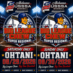 Alabama USSSA Baseball Fall Big League Chew OHTANI Super Regional